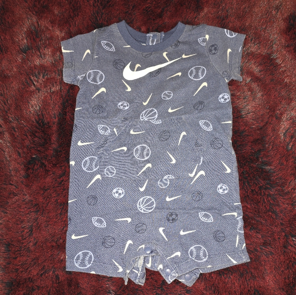 Nike Blue Sports-Themed Kids One Piece
